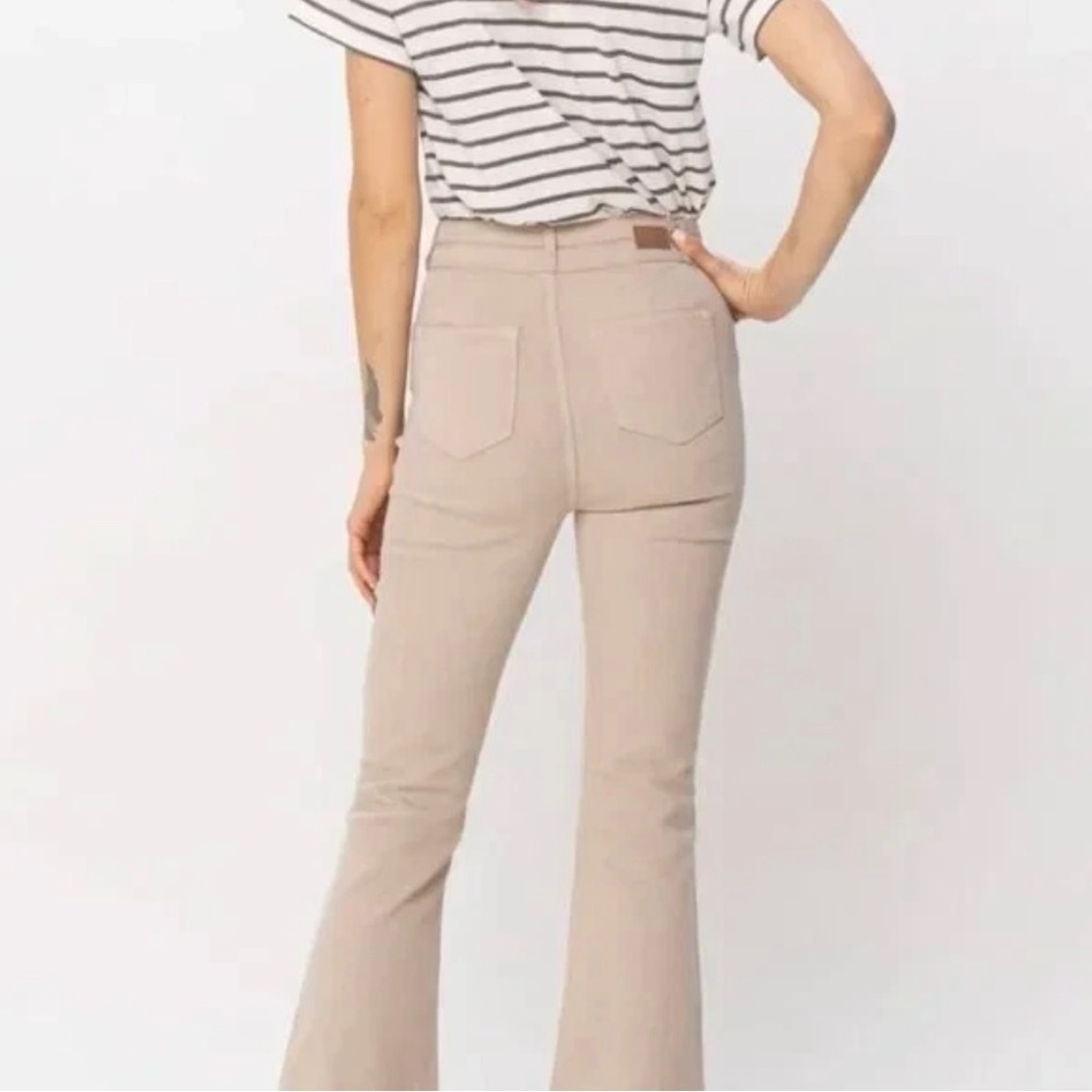 Judy Blue High Waisted Khaki Flare Jeans Women’s Size 13/31 NWT - Picture 10 of 10